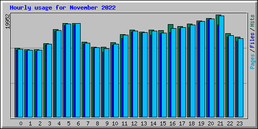 Hourly usage for November 2022