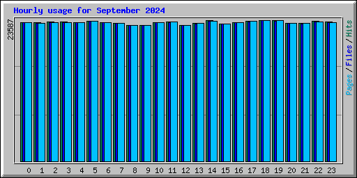 Hourly usage for September 2024